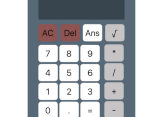 JS Calculator webpage preview